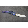 СИНІЙ ПТАХ авторський складаний ніж ручної роботи Androshchuk Knives, сталь S125V, 65 HRC, купити замовити в Україні